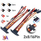 1/5 Pairs Magnetic Snap-on JR Servo Extension Cable for RC Drone Glider Airplane Models 60 CoresDIY Upgrate