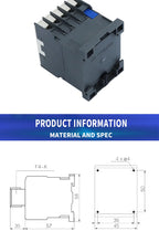 Mini AC Contactor, CJX2-K0910, K0901, K1210, K1201, K1610, 3main 1NO/3main 1NC Coil Voltage,230V, 50Hz,60Hz,9A,12A,16A 110V,24V