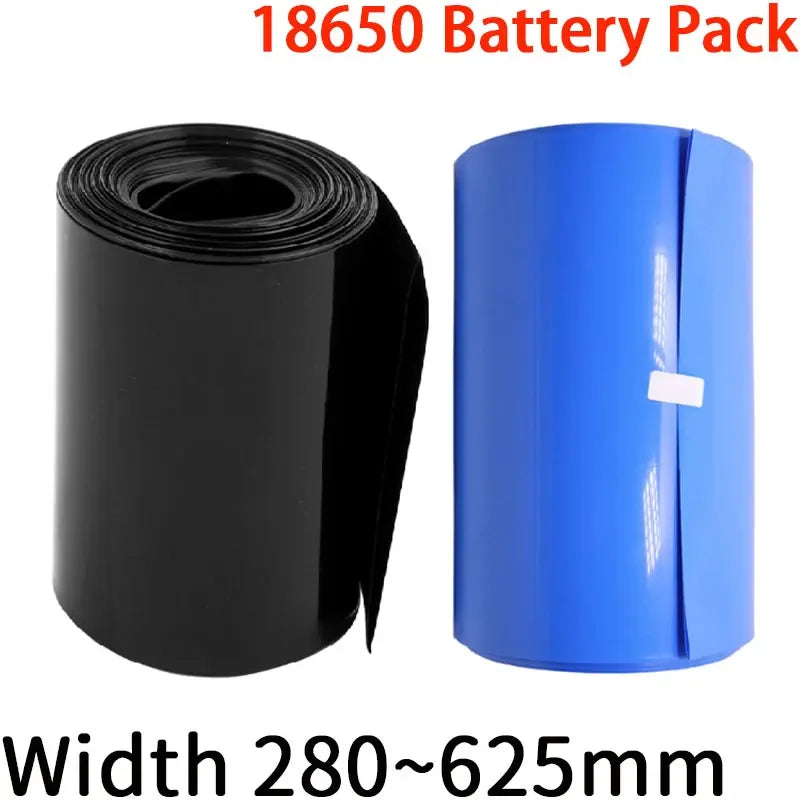 1M 18650 Lip Battery PVC Heat Shrink Tube Pack Width 280mm ~ 625mm Dia 55 - 255mm Insulated Film Wrap Lithium Case Cable Sleeve