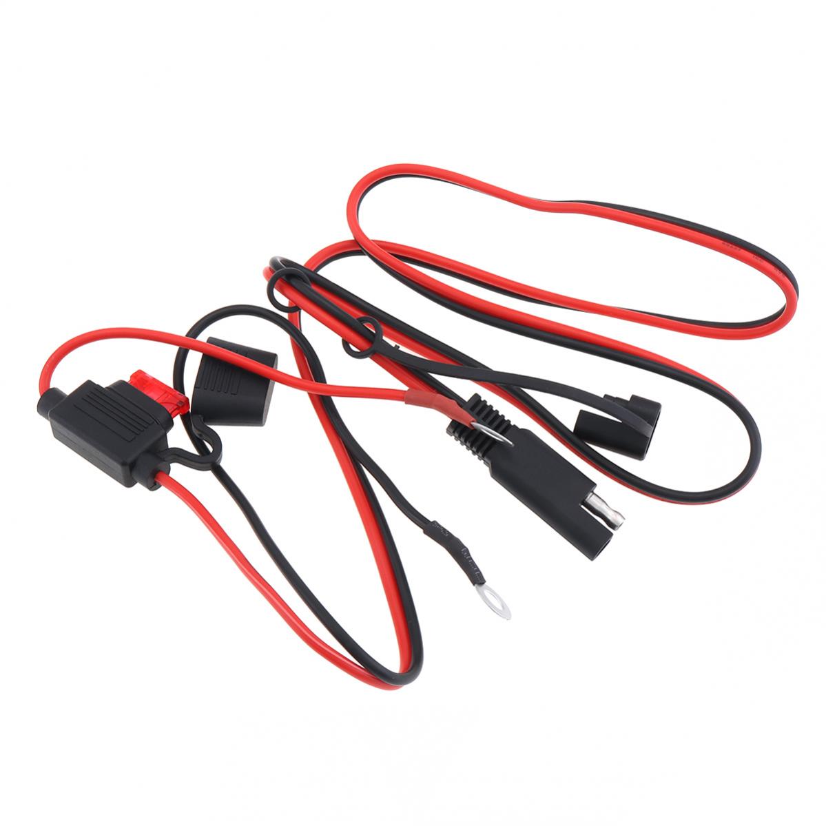 12V Waterproof Motorcycle SAE to USB Phone GPS MP4 Charger Cable Adapter Motorbikes Inline Fuse Power Supply