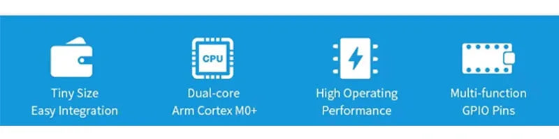 1-20PCS RP2040-Zero Development Board Raspberry Pi Pico RP2040 Super Mini Dual-Core Processor Microcontroller Module with 2M USB