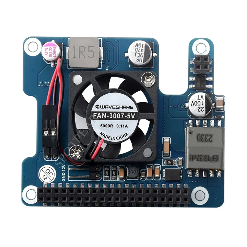 Raspberry Pi 5 PoE HAT Power over Ethernet 802.3af-compliant Moudle for Pi5