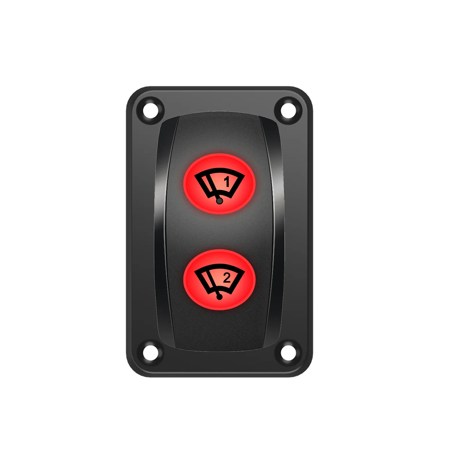 WINDSHIELD WIPER Rocker Switch DPDT 3 Position 2 In 1 Window Washer Switch 12V 20A Waterproof for CARS BOAT BUS RV SUV ATV UTV