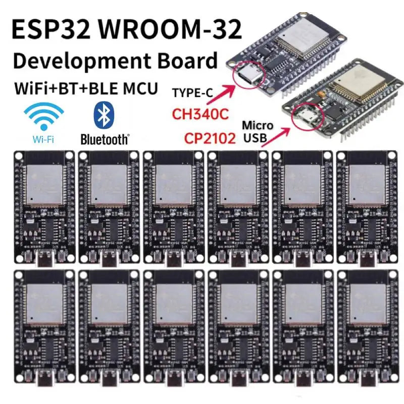 ESP32 WROOM-32 ESP32-S Development Board WiFi+Bluetooth-compatible IOT TYPE-C ESP32 30Pin ESP32 Nodemcu Development Module