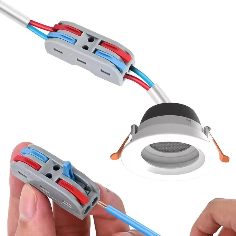 1PCS Insulated Reusable Lever Wire Connectors 24-12 AWG (0.5-4mm²) Quick Compact Electrical Splicing Terminals for Switch Wiring