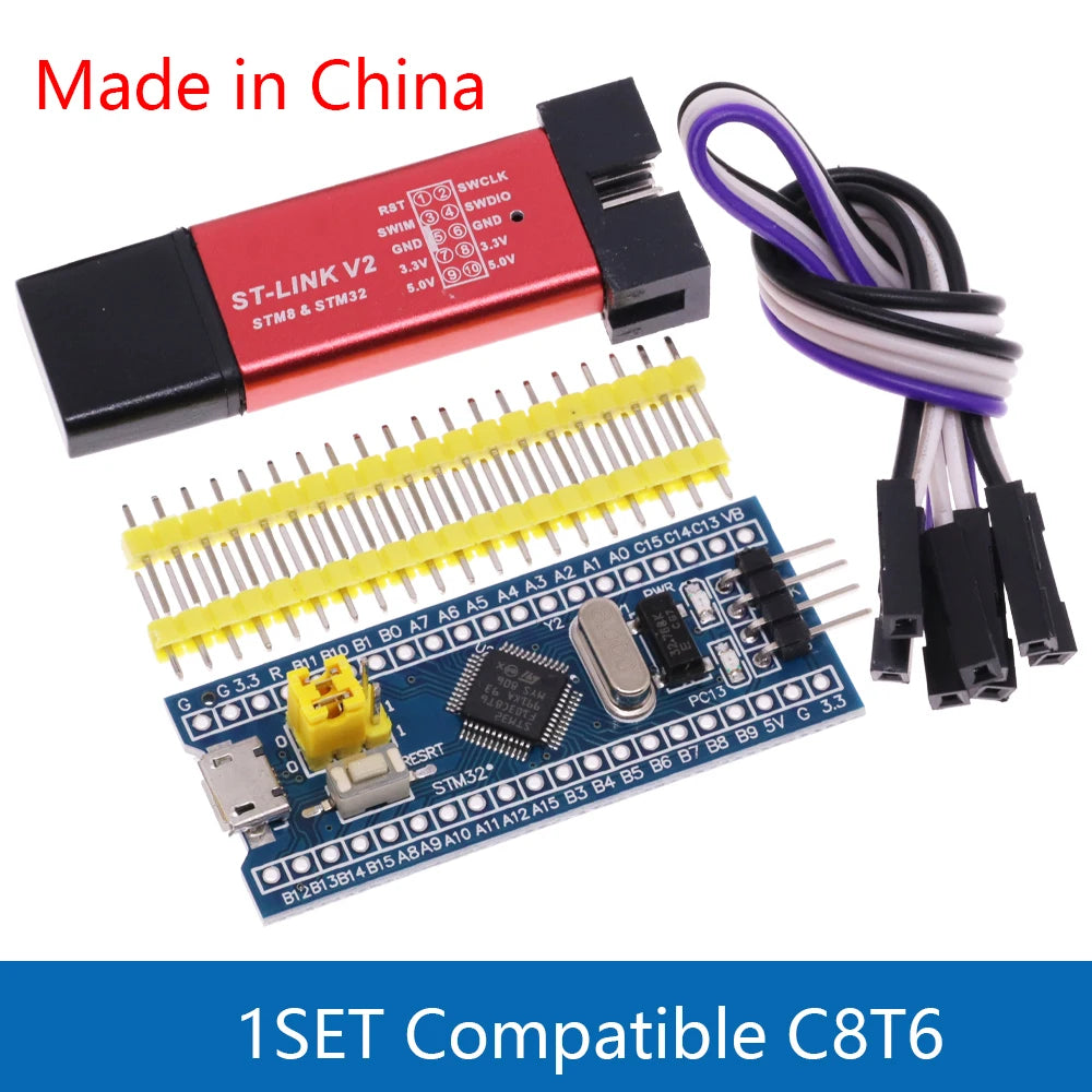 STM32F103C8T6 STM32F103C6T6 ARM STM32 Minimum System Development Board STM32F401 STM32F411 + ST-LINK V2 Download Programmer