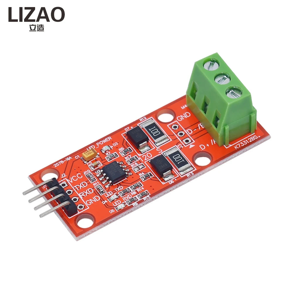 MAX3485 TTL to RS485 Converter Module, UART Serial Port Level Transceiver with Overvoltage Protection