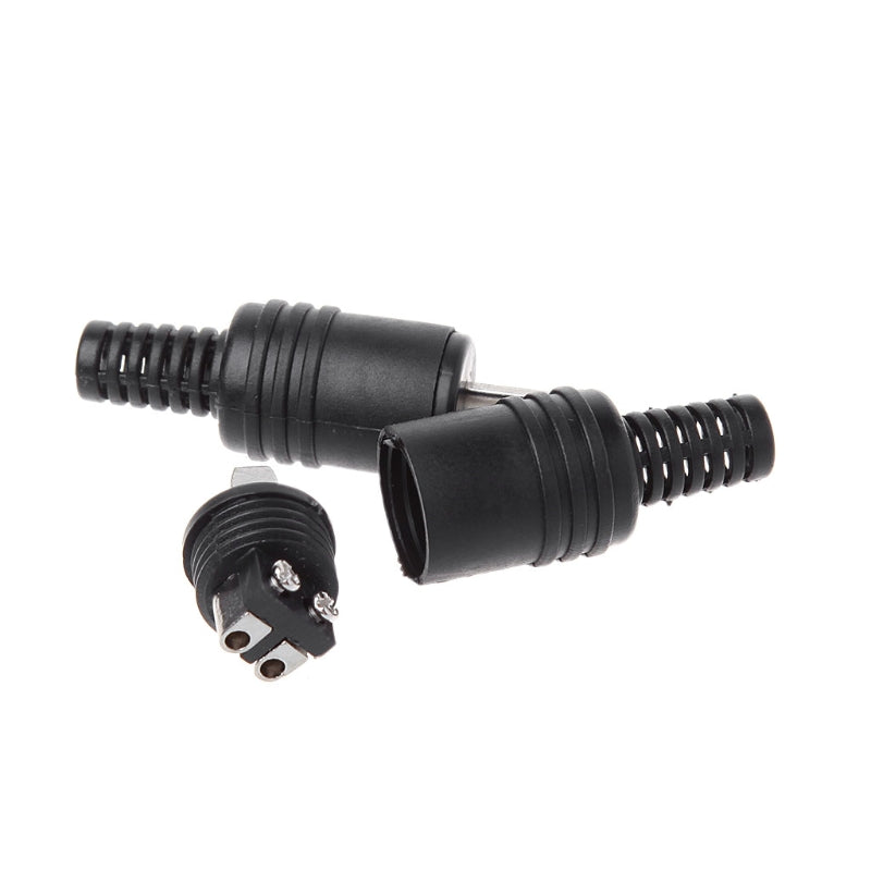 LXAF 10pcs Accessories Cable Solder HIFI Speaker Adapter Black Screw Terminals Tools DIN Plug 2 Pin  Male Mini Connector