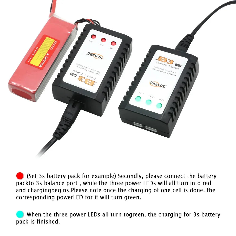 B3 Balanced Battery Charger for B3pro Compact 2S 3S Lipo Lithium Power Supply Universal EU/US Plug RC Helicopter Accessory