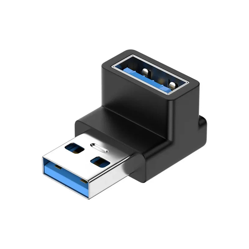 180 Degree Elbow USB C Adapter Type C USB C OTG Converter U Shape USB 3.0 Type C Charging Data Cable Adapter Phone Connector