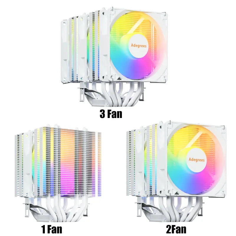 6 Heat Pipes CPU Air Cooler 4Pin PWM PC Procesor Tower Cooler for Intel LGA 1700 1200 1150 1151 1155 2011 X79 X99 1366 AM5 AM4