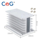 CG 3 Phase 10A 25A 40A DA 60A 80A 100A 150 200A Three Phase SSR 3-32V DC Control 24-480V AC Solid State Relay SSR AC Three DC-AC