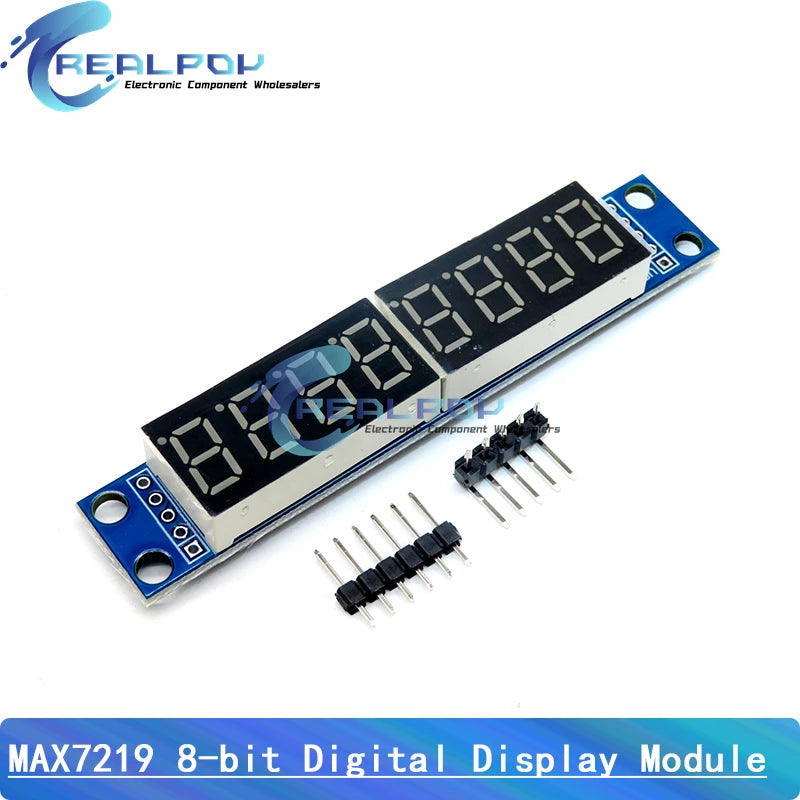 TM1638 / TM1637 4 Bits / MAX7219 8 bit Digital LED Display Module 7 Segment 0.36Inch Clock RED Anode Tube Four Serial Driver