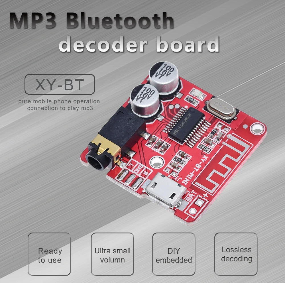 Bluetooth Audio Receiver board Bluetooth 4.1 BT5.0 Pro XY-WRBT MP3 Lossless Decoder Board Wireless Stereo Music Module With Case