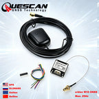 QUESCAN G10B-F30 M10 GPS GNSS Module with Active Antenna GPS GLONASS Galileo Beidou Receiver,UBX-M10050-KB,Accuracy 1.0 m,1-25Hz