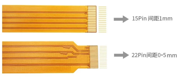 Raspberry Pi 5 DSI/CSI Camera Cable - FPC Flexible Ribbon Cable for Camera Module & Display Connections 38/80/150/200/300/500mm