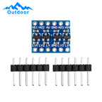 10pcs 4MOS Transistor Level Conversion Module 3V and 5V 4 Channels Logic Level Shifter 4 Way Bi-Directional Module High Speed