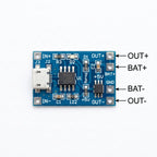 TP4056 Type-C Lithium Battery Charging Module 1A Li-ion Charger Board with Protection for 18650 Battery Pack DIY Power Bank