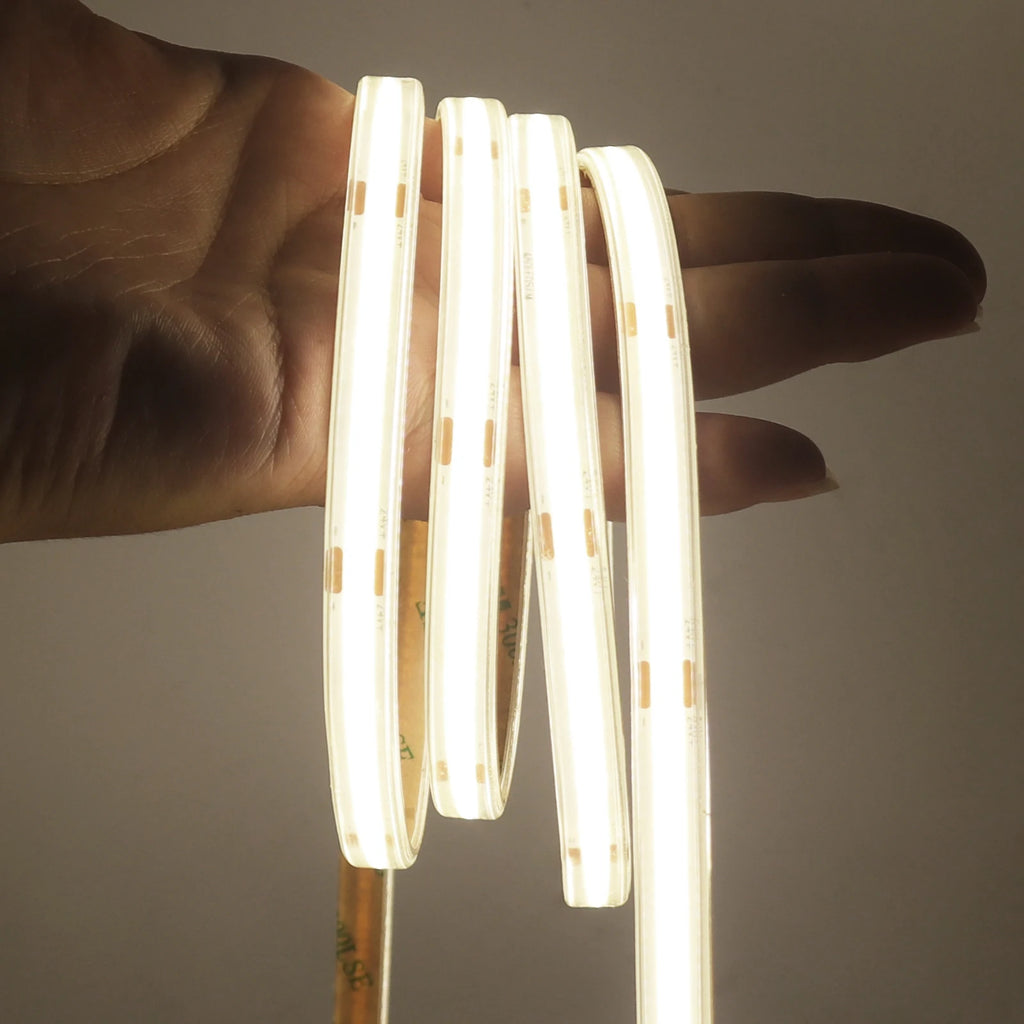 IP67 Waterproof 12/24V COB LED Strip Light 480LED/m Dimmable RA90 LED Lights High Density Flexible Ribbon Tape 3000K 4000K 6000K