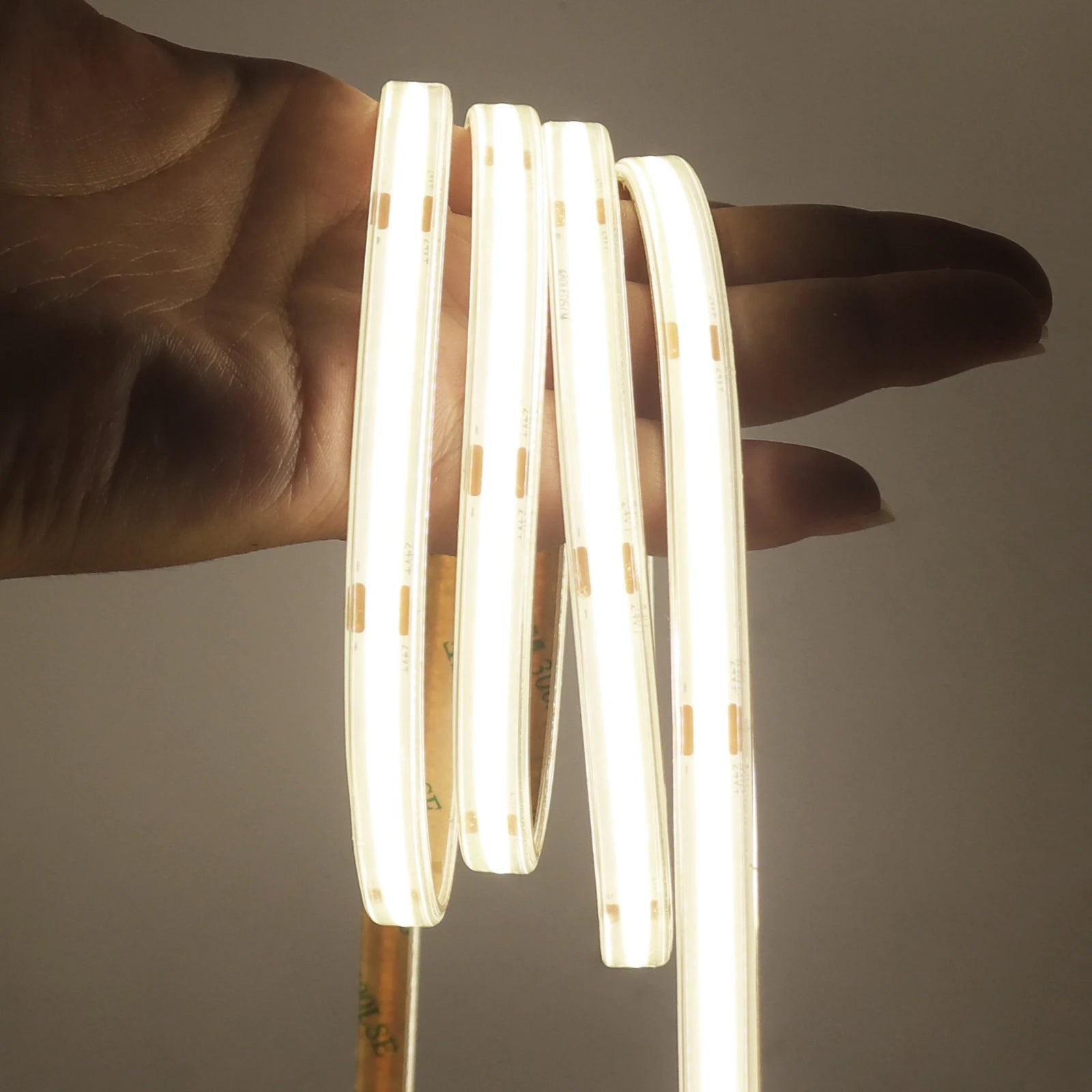 IP67 Waterproof 12/24V COB LED Strip Light 480LED/m Dimmable RA90 LED Lights High Density Flexible Ribbon Tape 3000K 4000K 6000K