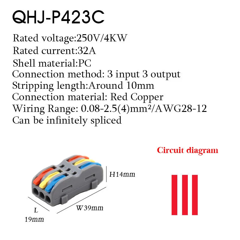 Wire Connector 222 3 4 5 Pin Splicing Terminal Blocks Led Strip Lighting Electric Quick Connectors Mini Conductor Rail Conector