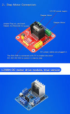 1PCS L298N Driver Board Module L298N Stepper Motor Smart Car Robot Breadboard Peltier High Power L298 DC Motor Driver