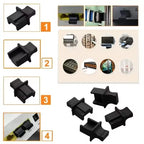 10/50PCS RJ45 Ethernet Port Dust Plug Protection Soft Silicone Cover Network Connector End Router Connection Dustplugs