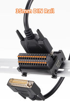 ENMG Direct Insertion 8A 300V DB9 Serial Terminal Block 9 pole 15db25 37 44 50 78 pin male female terminal block rail type D-SUB