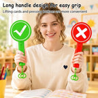 Hand‑Held Yes‑No Signal Paddle With Sound Effect Plastic Electronic Quiz Buzzer Prop For Classroom Trivia Game Interactive Toys