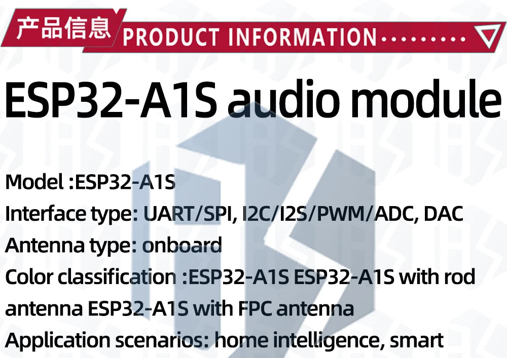 1pcs Original WiFi + Bluetooth module ESP32 serial to WiFi / audio module / ESP32-A1S module