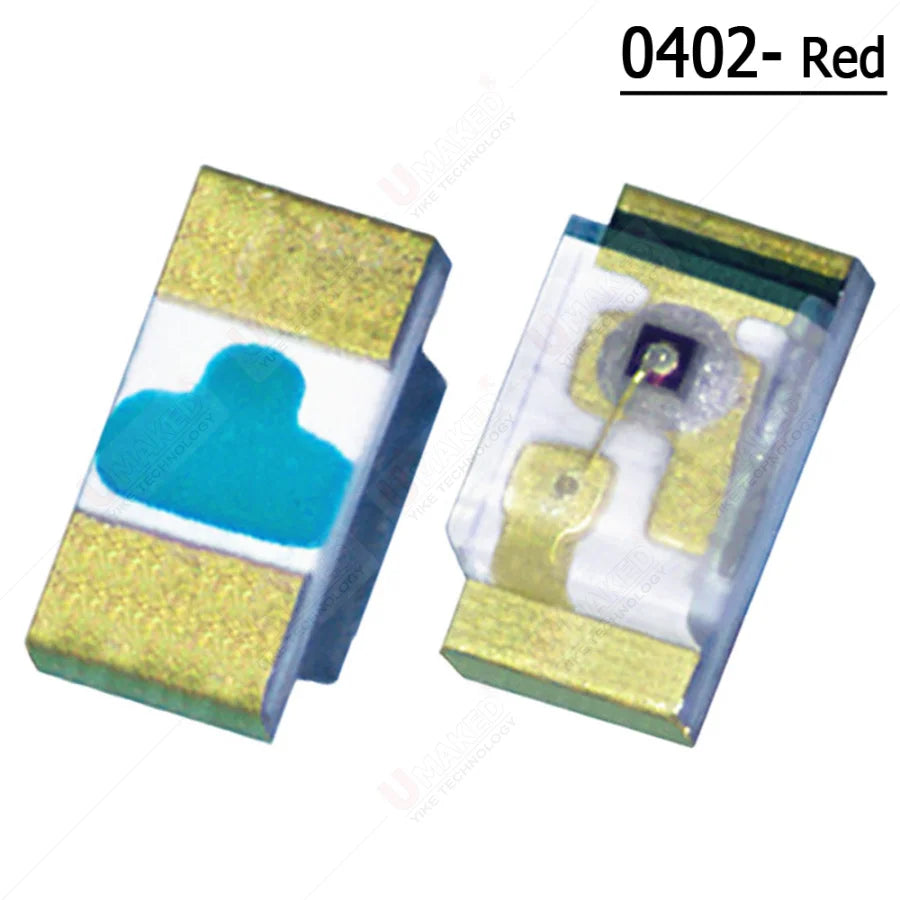1000pcs 0402 SMD LED Diode Chip Warm White Red Green Blue Yellow Orange UV Purple Pink RGB DIY PCB Lamp Light Bead Emitting DIP