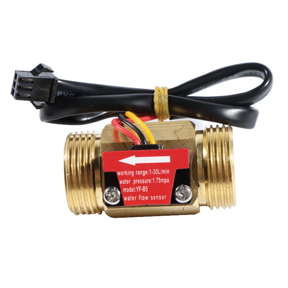 Brass Flow Sensor Thread Hall Sensor YF-B1/B2/B3/B5/B7 Switch Water Flow Sensor Flow Meter Hall Turbine Flow Meter