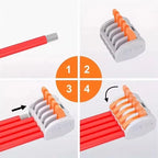 5/10pcs 222-412 222-413 222-415 WAGO Quick Wiring Terminal 2/3/5 Holes 0.08-4mm² Electrical Equipment Lever Wire Connector
