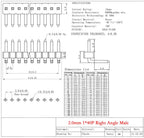 10CS Pitch 2.0mm 1x40 2x40 Pin Single Double Row Right Angle Straight SMT SMD Round Male Header Connector