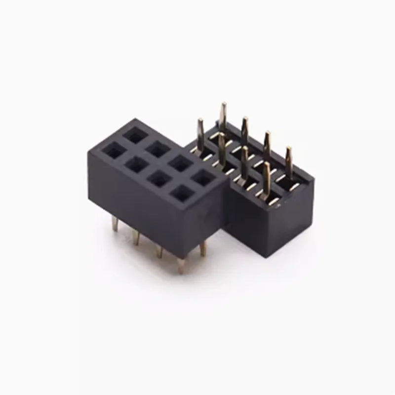 10pcs 2x2/3/4/5/6/7/8/10/12/14/15/20/40P 2.0mm Double Row Straight Female Header Pitch Strip Connector