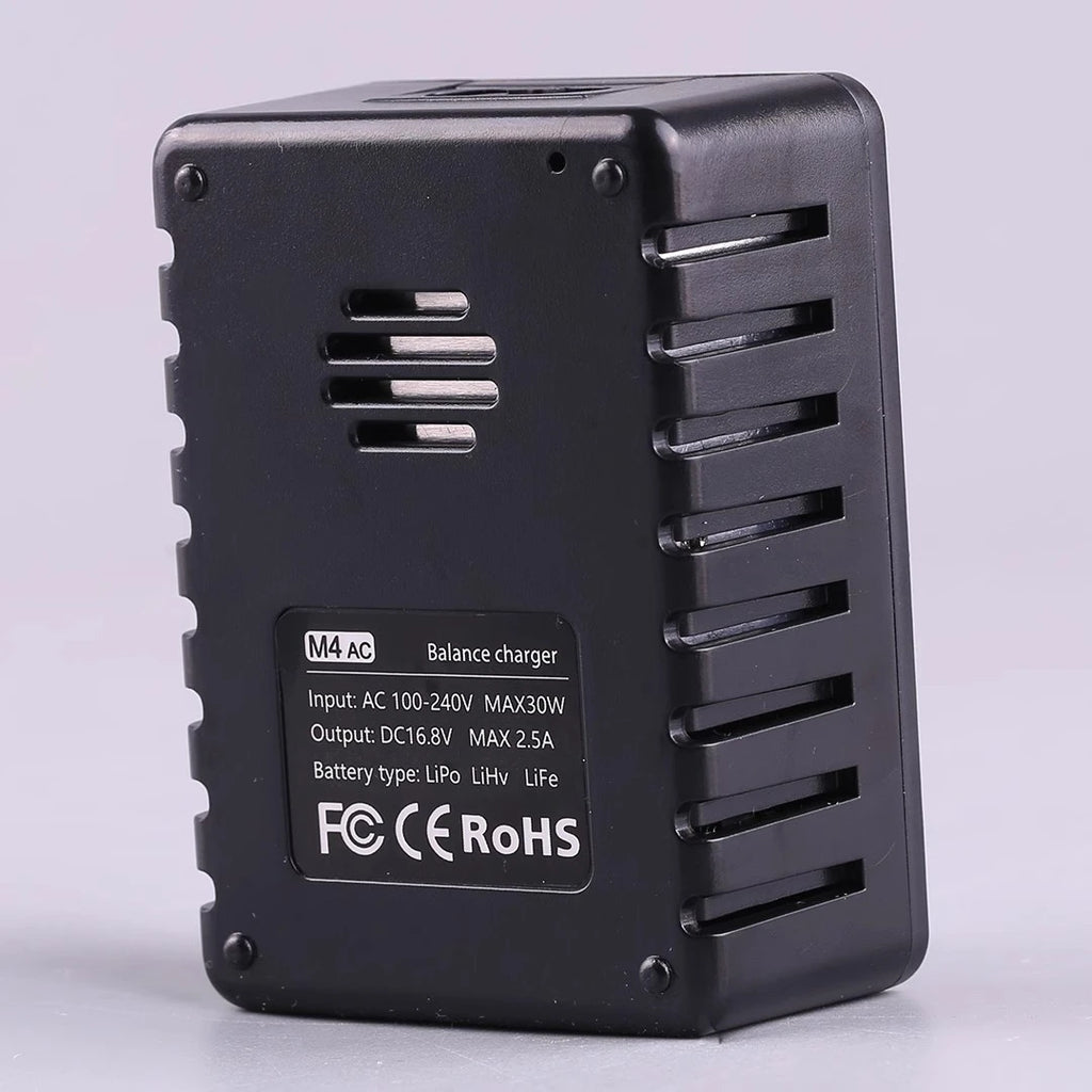 ToolkitRC M4AC 1S 2S 3S Lipo Battery Charger 30W with IPS Display XT30/ XT60 Interface for LiHV NiMh RC Racing Drone Battery
