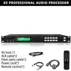 FUHAM Professional Digital X5 Preamp Effects Processor KTV Reverb Suppression Anti-Howl Bluetooth Audio Processor