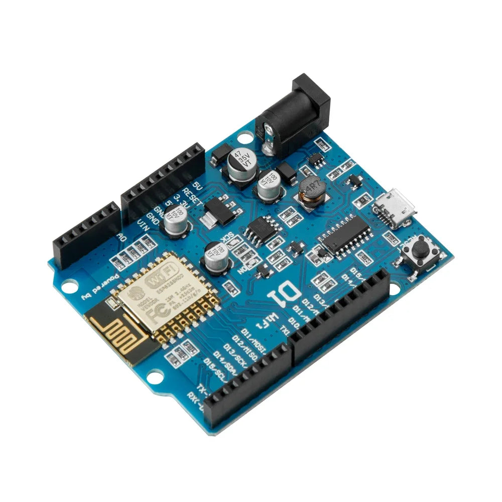 ESP-12E WeMos D1 UNO R3 CH340 CH340G WiFi Development Board Based ESP8266 Shield Smart Electronic PCB For Arduino Compatible IDE