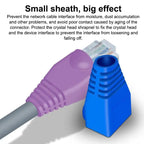 50/100Pcs RJ45 Cable Connector Plug Cover Ethernet Network Cable Connector Plugs Strain Relief Boots - Plastic