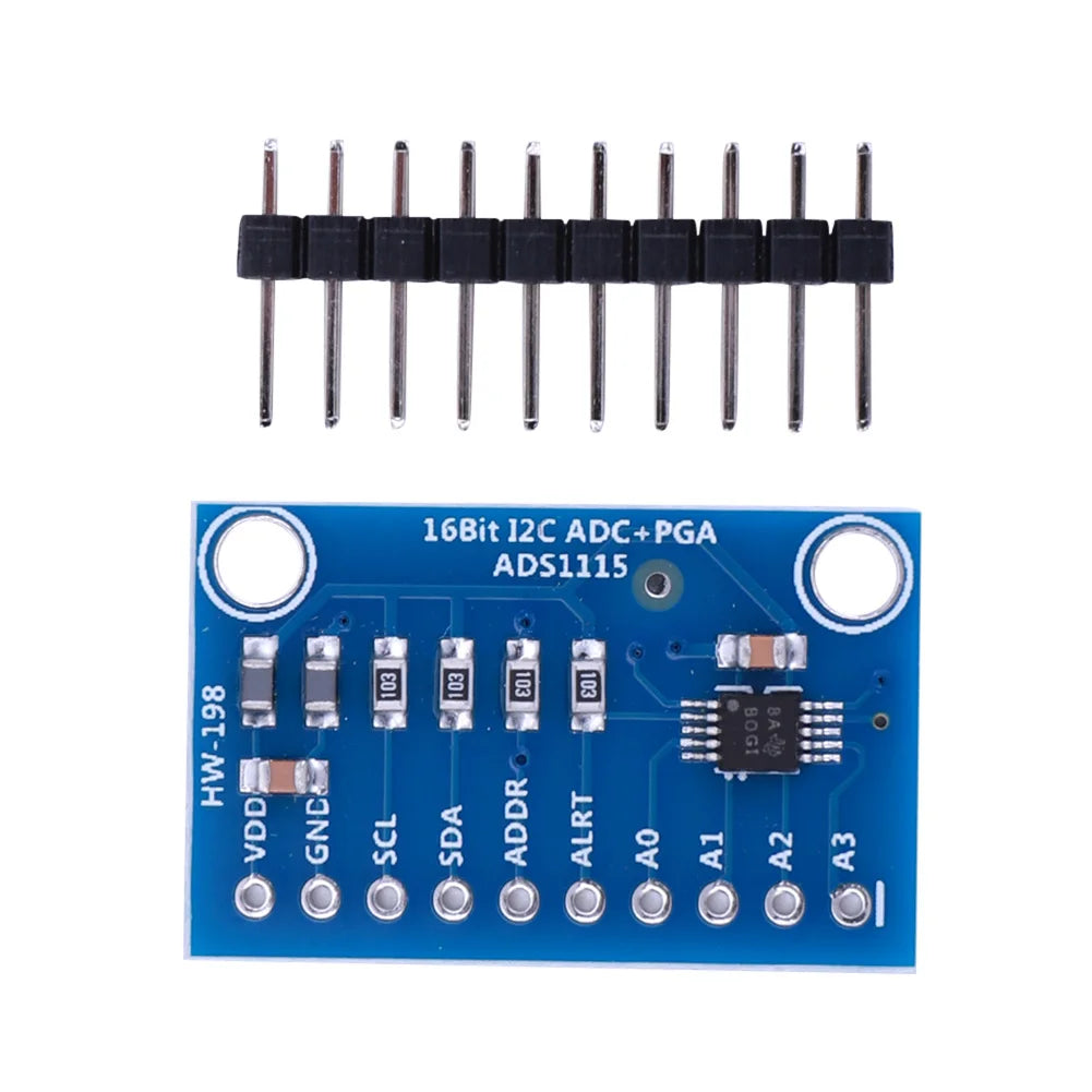 ADS1115 ADC Analog-to-Digital Converter Module with Programmable Gain Amplifier 16 Bit I2C 2.0V To 5.5V for Arduino Raspberry Pi