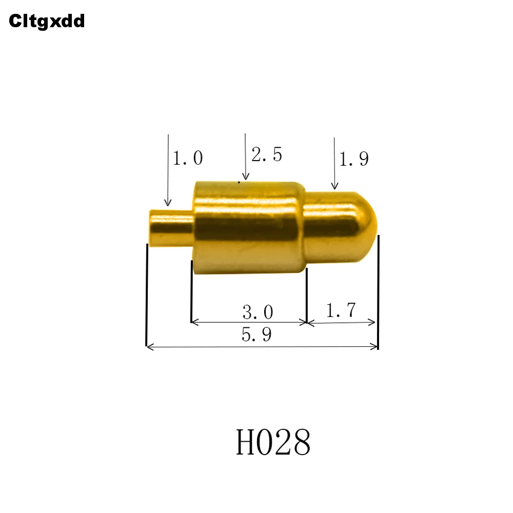 5pcs Pogo Pin Connector Pogopin Battery Spring Loaded Contact SMD Needle PCB 2 3 4 5 6 7 8 9 10 12 14 MM Test Probe H021 - H040