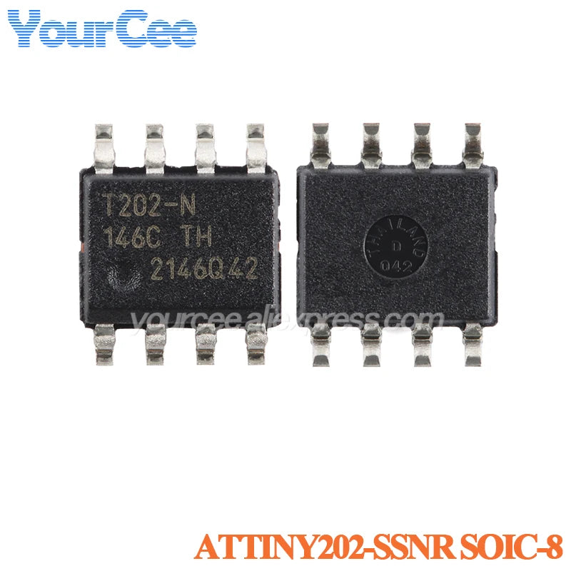 20pcs/1pc ATTINY85 ATTINY85-20SU ATTINY SOIC-8 8KB 20MHz 8Bit Microcontroller SMD IC Chip ATTINY44A-SSUR ATTINY13A-SSU ATTINY10