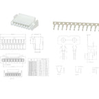 530PCS GH1.25 Housing Connectors and Crimp Terminal kit Connectors Plugs GH1.25mm Pitch for Flight Controller 3D Printer