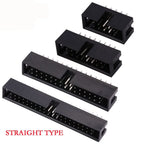 2.54MM Pitch 6 Position 8 10 14 16 18 20 24 26 30 34 40 Pin DC3 Header Male Socket Female IDC Socket IDC Connector Ribbon Cable
