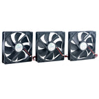 120mm Axial Flow Cooling Fan 2-Pin DC5V/12V/24V Compatible with ACP12025 Power Frequency Converter for Chassis