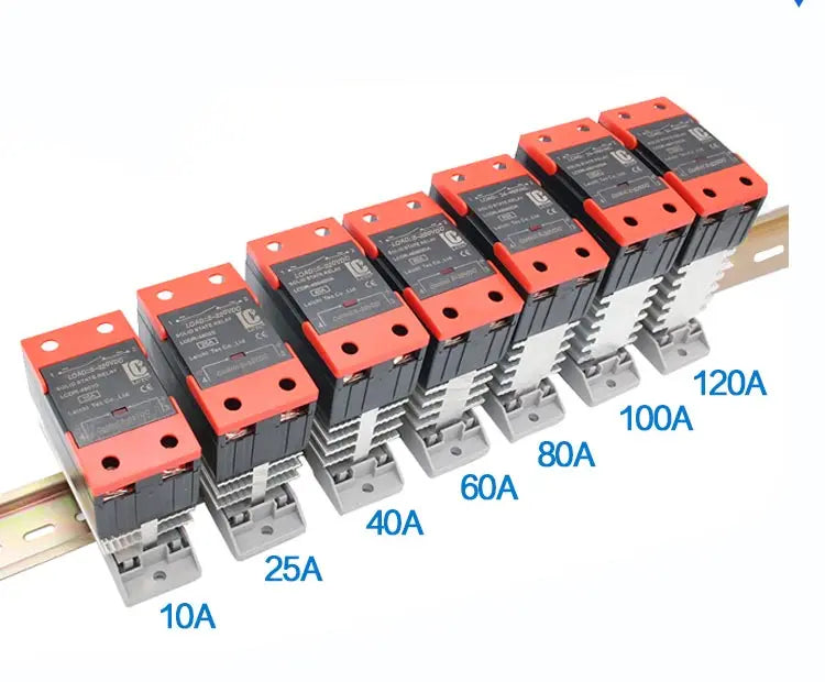 LCTC Solid State Relay 10A25A40A60A80A100A120A DIN Installation DC to AC AC to AC DC to DC Single-phase SSR With Radiator