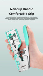 SAMZHE RJ45 Crimp Tool Crimper Cutter for Cat5e/6/7/8 8P 6P Modular Connector Ethernet All-in-one Wire Tool ﻿Ethernet Modular