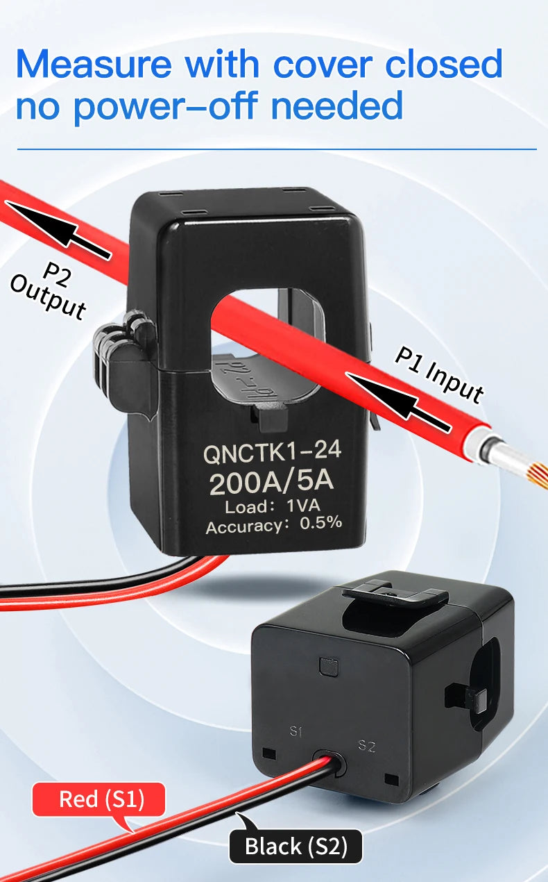 Split Core Current Sensor Factory Price 50/5A 100/5 150/5 200A 5A AC Clamp CT Current Transformer Open Type Current Transducer