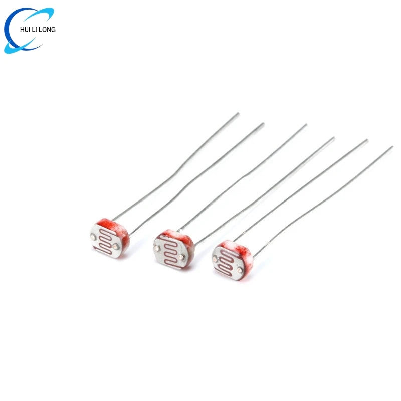 100 pcs 5516 Light Sensitive Resistor 5mm Photoresistor Photoelectric Switch Element Photo Detector Light Dependent LDR GL5516