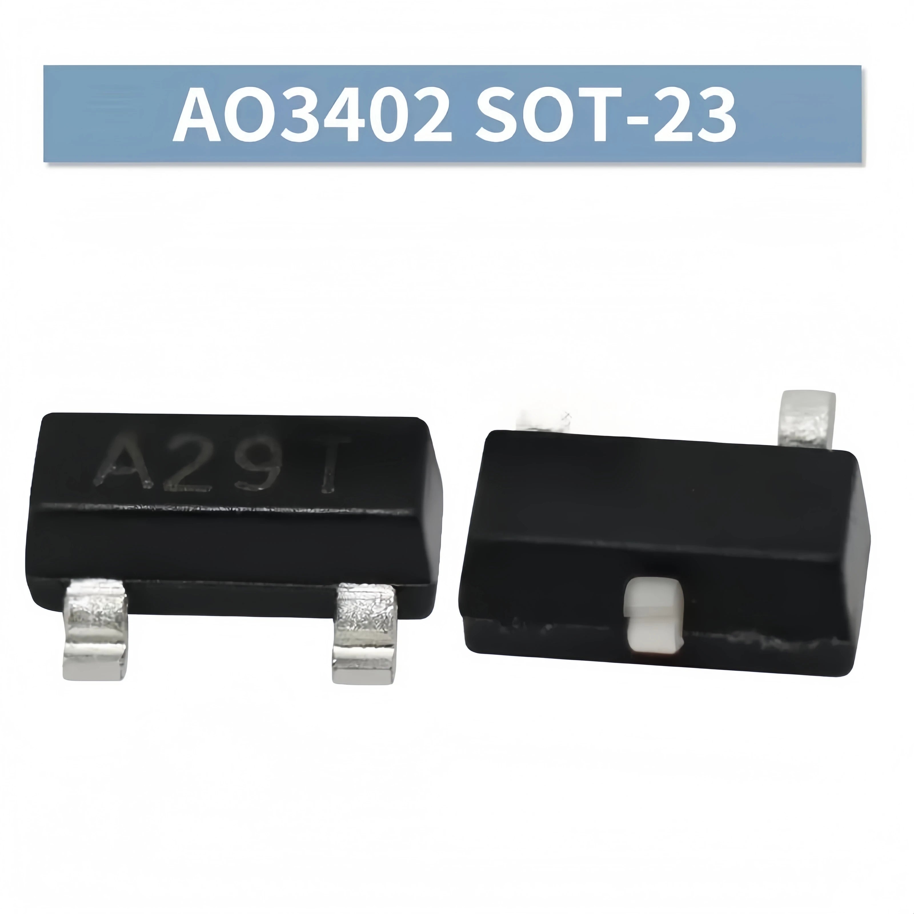 AO3400/3401/3402/3403/3404/3406/3407/3415/ P-Channel SMD MOSFET, SOT-23  Marking Code A09T/A19T/A29T 20/50/100/200/500/1000pcs